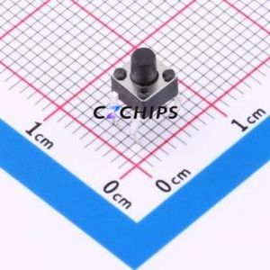 BX-TS-26-454555CJ Tactile Switch Through hole-4P,4.5x4.5mm Switch Single Pole Single Throw Round Button 2.6N Through Hole - Product Image 1