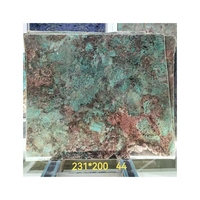Quartzite de turquoise d'amazonite verte de granit vert Tiffany brésilien pour la décoration d'hôtel et de villa