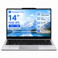 Laptop 14 Pollici Best Seller con Intel Celeron N4000, 8GB LPDDR4, SSD M.2, Windows 11 Pro, FHD IPS, WiFi 5, Computer Portatile