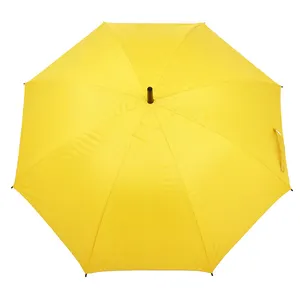 Leuchtend gelbes Logo Outdoor Big Custom Großhandel Günstige Regenschirme Der hochwertige Hersteller Regenschirm