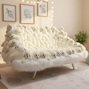 Canapé en forme d'animal, canapé contemporain créatif en forme de poupée d'animal, fauteuil en peluche rembourré, design paresseux <span class=keywords><strong>pour</strong></span> le salon - Product Image 4