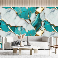 Panneau mural en vinyle 3D effet marbre, autocollant, plafond, autocollant de luxe, décoration intérieure, mousse autocollante, autre papier peint, panneau mural en PVC