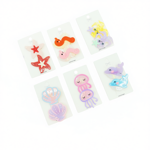 Pinces à cheveux Ocean Series, 1200 pièces, créatures marines assorties pour enfants et filles - Product Image 1