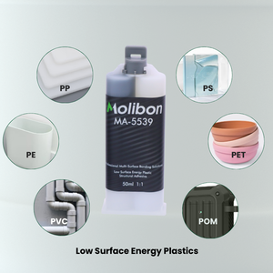 Adhesivo Estructural de Plásticos LSE 1:1 de <span class=keywords><strong>Ultra</strong></span> Fuerte Adhesión para Aleación 6061, PET, PVC, PS, LCP, ABS, TPU, PPS, PMMA, PP, PE, HDPE, POM - Product Image 3