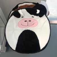 Coussin de siège Animal en peluche de Panda, oreiller rond, canapé en peluche, renard, au sol d'intérieur, décoration de chaise, pour la maison