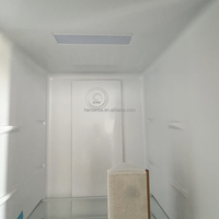 Refrigerador de 300 Litros, Una Puerta, Sin Escarcha, Color Plateado, con Pantalla, 220V, Puerta Reversible, para Hogar, Oficina y Apartamento