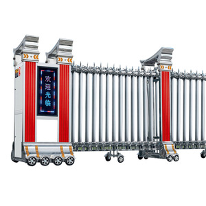 Puerta Automática Retráctil Eléctrica de Aleación de Aluminio de 1500 Kg con Motor AC y Panel de Control por Computadora para Escuelas - Product Image 1