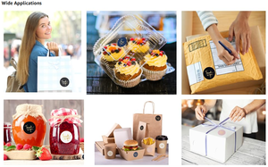 500 uds/rollo de papel de aluminio estampado gracias pegatinas rollo para sobre boda pequeño negocio joyero papelería sello <span class=keywords><strong>Laber</strong></span> - Product Image 2