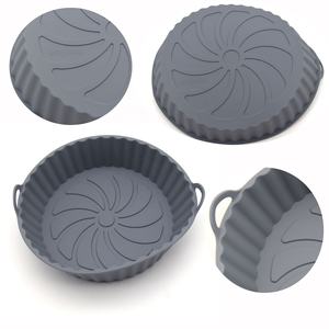 Plateau <span class=keywords><strong>de</strong></span> cuisson en <span class=keywords><strong>silicone</strong></span> pour friteuse à air circulaire résistant aux hautes températures pour un usage domestique résistant à l'huile et facile à nettoyer - Product Image 2