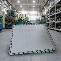 Dalles de sol en PVC à emboîtement, anti-huile, faciles à nettoyer, pour garage industriel, atelier de réparation automobile, usine