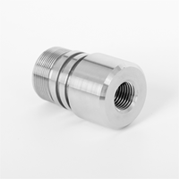 Raccord de tuyauterie en acier inoxydable résistant à haute pression, usiné CNC, à filetage dégradé, usinage sur mesure, tolérance de 0,005 mm