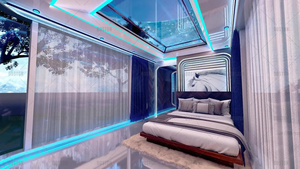 Casa contenedor de cápsula espacial prefabricada de lujo Villa con <span class=keywords><strong>electricidad</strong></span> solar para clima frío Clase aprobada por Australia 1a - Product Image 6