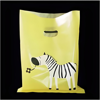 Sacs à poignée souple avec soufflets latéraux, taille personnalisée, impression de logo, forme, en PE recyclable, pour le commerce de détail et le shopping