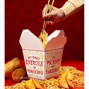 16oz 26oz 32oz comida china cajas de embalaje de fideos para arroz desechable llevar contenedor de alimentos personalizado Doner <span class=keywords><strong>Pasta</strong></span> caja para llevar - Product Image 3