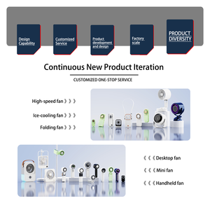 مكيف هواء محمول مخصص حسب الطلب، مروحة تبريد صغيرة محمولة باليد، مروحة توربو قابلة للارتداء للاستخدام الخارجي، مروحة يدوية بلاستيكية - Product Image 5