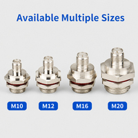 Connecteur femelle étanche IP67, adaptateur de traversée fileté M10/M12/M16/M20 pour boîtier extérieur de pont AP, câble d'extension RF