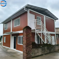 WinFair Paraguay Maison d'hôtes modulaire préfabriquée économique en conteneur, duplex 2 étages, pour studio résidentiel / espace créatif / logement du personnel