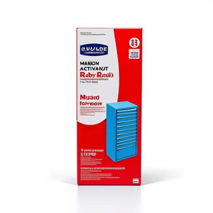 Armoire à tiroirs Fami Master Key Comfort, 9 tiroirs, 714x726x1500 mm, rouge rubis RAL3003, rangement d'outils - Product Image 2