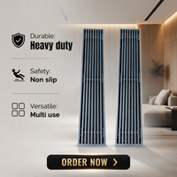 Grille de ventilation linéaire en aluminium noir pour climatiseur central, avec cadre ultra-étroit, vente en gros, par le fabricant