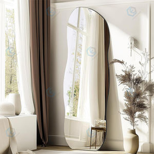 <span class=keywords><strong>Espejo</strong></span> de tocador largo de forma Irregular sin marco de estilo de Venta caliente montado en la pared para habitación de capa - Product Image 1