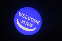 Projecteur Gobo IP66 étanche 100W, projecteur de logo personnalisé, image rotative IR en extérieur, lumière de logo LED Gobo
