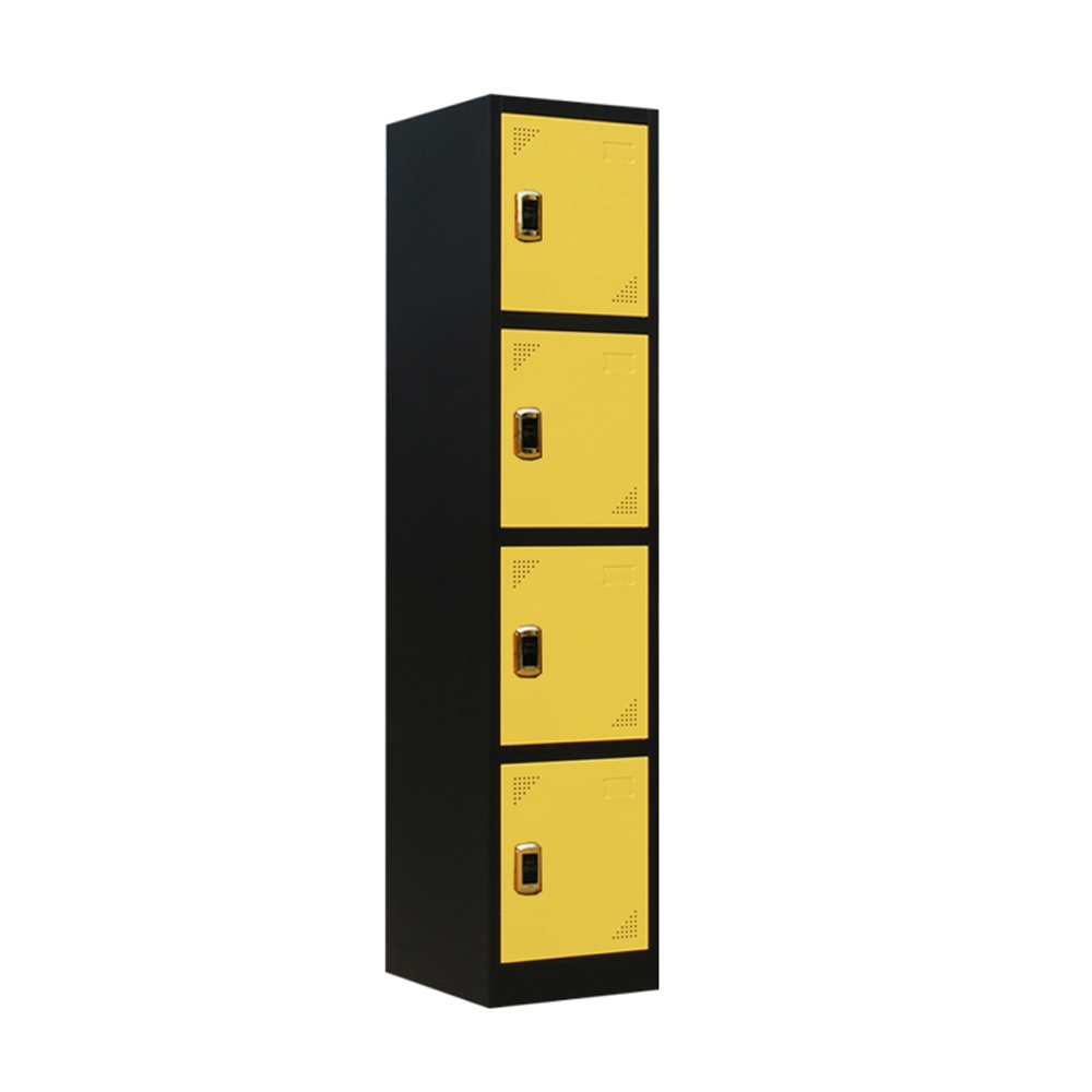 Haute Qualité 4 Portes En Acier Coloré Casier de Garde-Robe