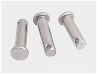 Goupille à épaule de qualité sanitaire avec goupille fendue, en acier inoxydable 304 brillant non revêtu, 6mm-25mm, pour la fixation d'équipements de levage et de gréage