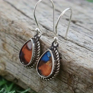 Orecchini Vintage a Goccia per Donne, Gioielli Artistici Etnici di Tendenza - Product Image 3