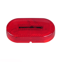 Feu de gabarit et de positionnement LED oblong de 4 x 2 pouces avec réflecteur pour remorque et camion, conforme SAE/DOT/FMVSS108