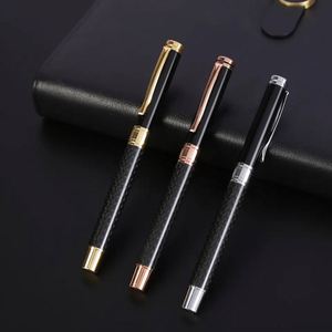 Carbon Fiber Metal Luxury Business Custom Logo Ball Gift Ballpoint Fountain <b>Pen</b> With Wooden <b>Box</b> Set - Product Image 2