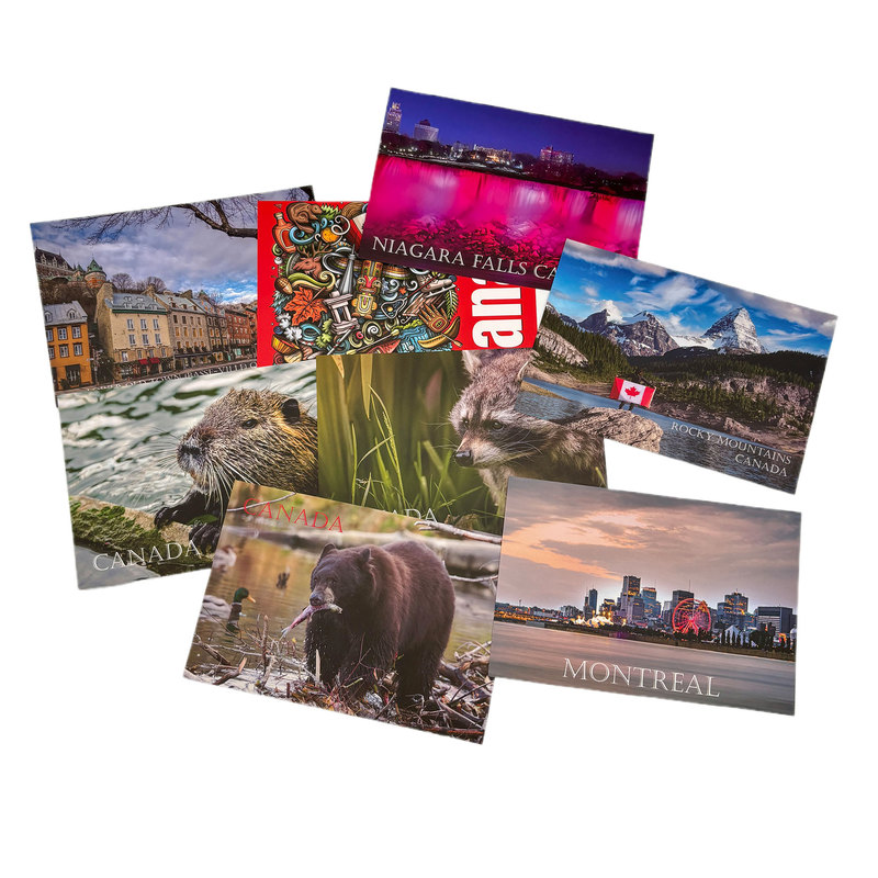 Custom Design Mixed Paper Tourist Postcard