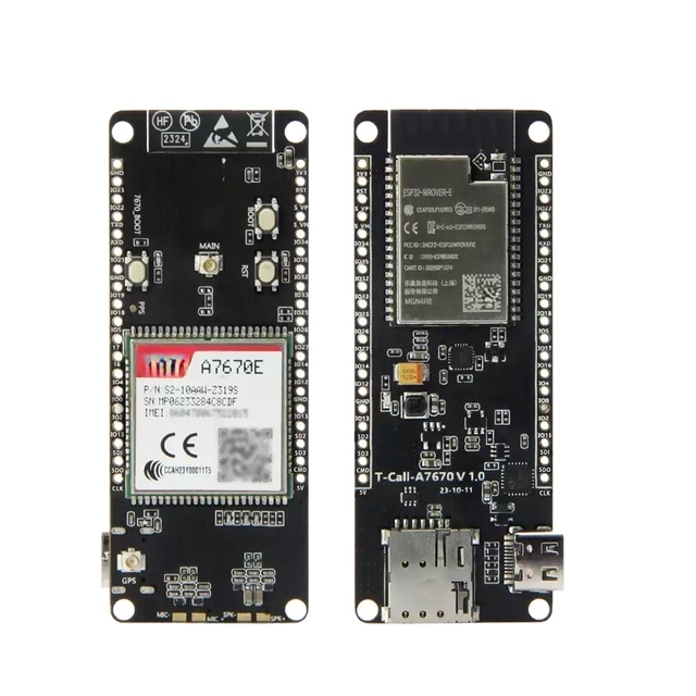 TTGO T-Call A7670 4G 2G ESP32 Development board with A7670E LTE GSM module