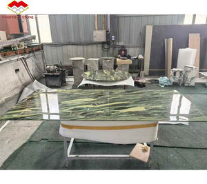 Lujo Brasil <span class=keywords><strong>Vitoria</strong></span> Regia Losas de encimera de cuarcita verde Elegante cuarcita de aguacate Mesa de comedor de cuarcita verde oliva - Product Image 3