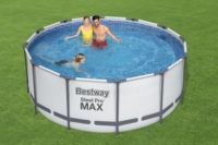 Piscine hors sol Bestway 56420 en PVC avec structure métallique, parc aquatique, piscine à cadre métallique, conteneur de piscine à vendre