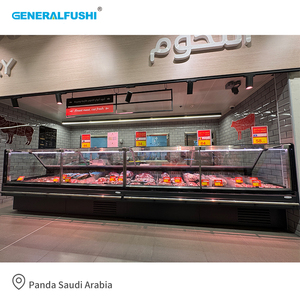 GENERALFUSHI Télécommande Hypermarché Commercial Angle Droit Verre Servir Over Counter Deli case Viande Refroidisseur Affichage Réfrigérateur - Product Image 6