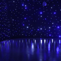 Écran LED DMX512 ignifuge effet ciel étoilé, toile de fond de scène de mariage, décoration de fête, rideau lumineux