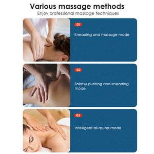 Bantal Pijat Listrik Shiatsu untuk Leher, Bahu, Punggung, Pinggang, Kaki, Pijat Seluruh Tubuh, Pereda Nyeri dengan Pemanas - Product Image 4