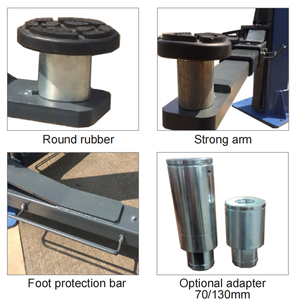 Elevador de tijera de acero de dos postes de tornillo de 4000Kg, elevador de cilindro de accionamiento hidráulico para automóviles, motocicletas, capacidad de kg, 10 años - Product Image 3