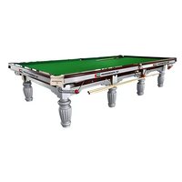 Table de billard/snooker professionnelle personnalisable de 10 ou 12 pieds avec ardoise de 45 mm pour club de snooker commercial