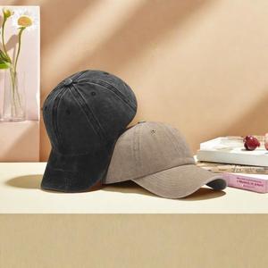Gorra de béisbol de pico de pato de algodón peinado vintage Estilo <span class=keywords><strong>Ins</strong></span> lavado con diseño de marca de moda Sombrero de sol versátil simple - Product Image 2