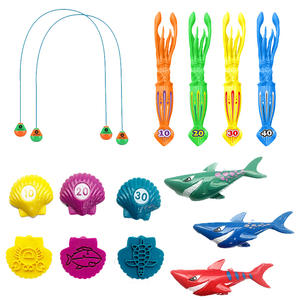 HongZheng - Nouveauté transfrontalière : Ensemble d'activités aquatiques estivales pour enfants, comprenant des ballons d'eau sous-marins en plastique et des anneaux <span class=keywords><strong>de</strong></span> plongée - Product Image 1
