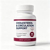 Compléments alimentaires pour la santé du cholestérol OEM/ODM : Capsules de soutien cardiaque au riz rouge fermenté, à l'ail et au CoQ10 pour adultes