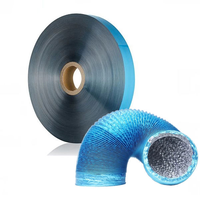 Gaine flexible en aluminium pour l'évacuation des gaz de climatisation, gaine de ventilation ignifuge, aluminium laminé, tuyau d'évacuation en aluminium laminé