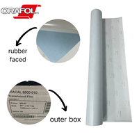 Film PVC adhésif transparent permanent pour signalétique rétroéclairée ORAFOL 8500-010, résistant aux solvants, durabilité extérieure verticale de 7 ans
