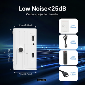 <span class=keywords><strong>Projecteur</strong></span> électronique intelligent 5G portable Android 11 avec écran LED LCD, vidéo Full HD 720P, mini home cinéma, correction trapézoïdale - Product Image 4