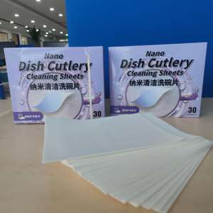 Foglietti detergenti monouso ecologici per stoviglie e posate con effetto lucidante ottico - Product Image 3