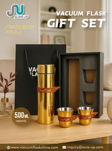 Juego de Tazas de Acero Inoxidable con Recubrimiento Dorado <span class=keywords><strong>Inimitable</strong></span>, Tazas Kawa con Tapa y Asa, Juego de Té Árabe, Boca Pequeña, Aislamiento al Vacío - Product Image 6