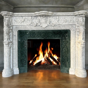 White Marble <strong>Fireplace</strong> Modern Electric Indoor <strong>Fireplace</strong> <strong>Tv</strong> <strong>Stand</strong> - Product Image 2