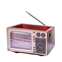 Produk Baru Pot Bunga Resin Radio TV Retro Vintage Dekorasi Rumah