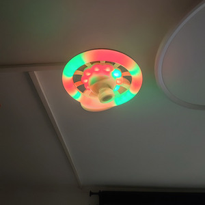 <span class=keywords><strong>Ventilador</strong></span> de techo moderno LED <span class=keywords><strong>con</strong></span> iluminación de ambiente RGB E27 Base ajustable y control remoto ABS cuerpo de lámpara para hogar o apartamento - Product Image 6
